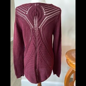 Fylo High Low Maroon Sweater